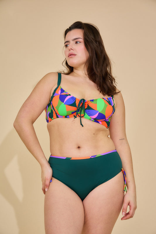 Bikini grande taille armature taille haute