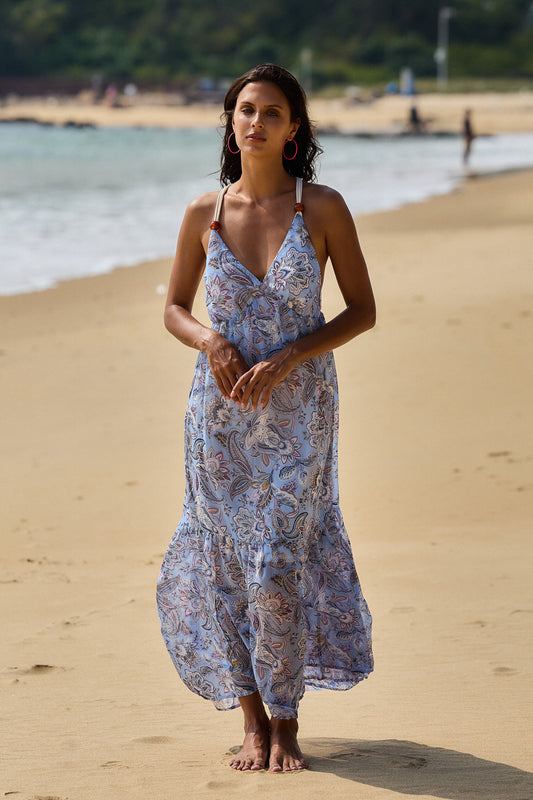 Robe plage dos Y bijoux