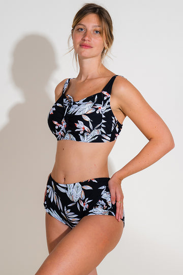 Bikini grande taille brassière imprimé