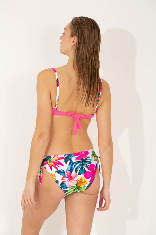 Bikini coque imprimé fleuri