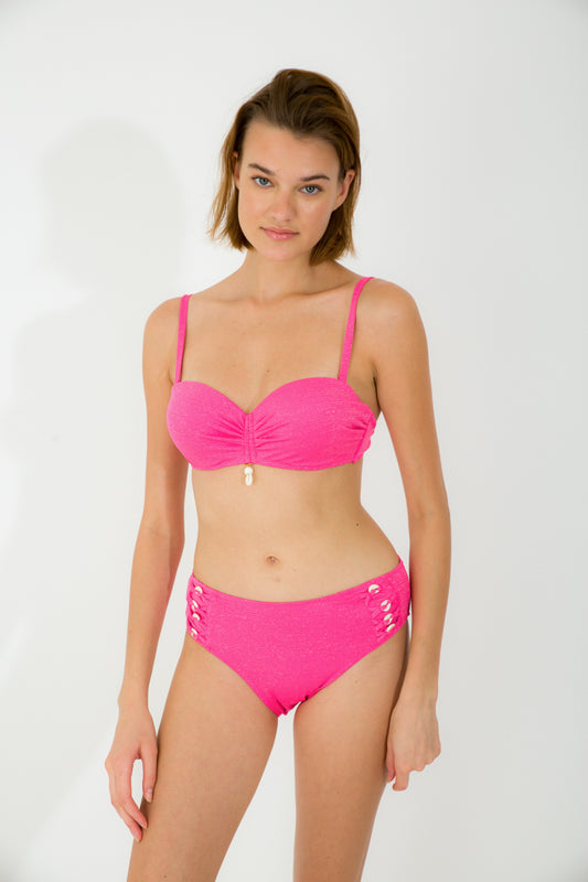 Bikini coque pailleté coquillage