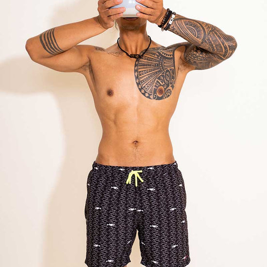 Short de bain Homme Artistique Noir - Aulala X Lorieux 
