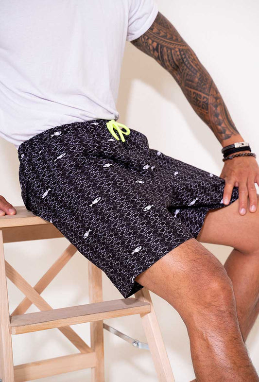 Aulala X Lorieux - Short de bain Noir