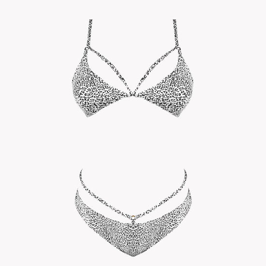 Bikini triangle à découpe léopard Animal kingdom - Forest - Aulala Paris