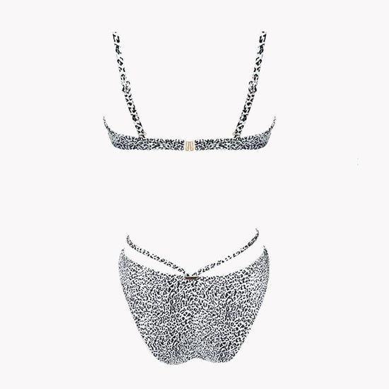 Maillot 2 pièces léopard dos Animal kingdom - Forest - Aulala Paris