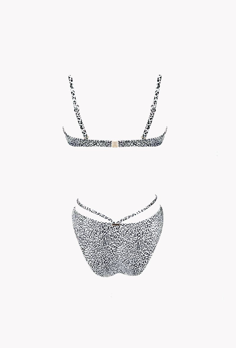 Maillot 2 pièces léopard dos Animal kingdom - Forest - Aulala Paris