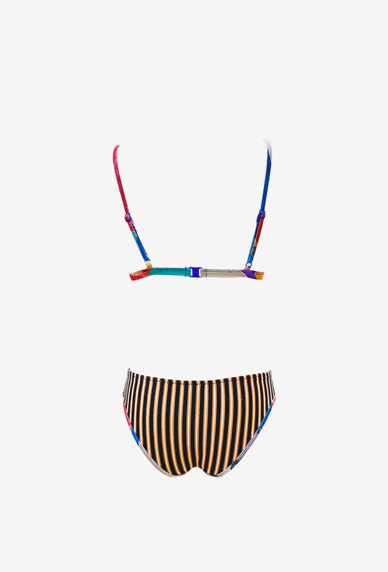 AULALA X RISBO - La Mystérieuse Bikini Patchwork à découpes