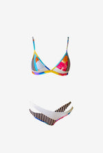 AULALA X RISBO - La Mystérieuse Bikini Patchwork à découpes