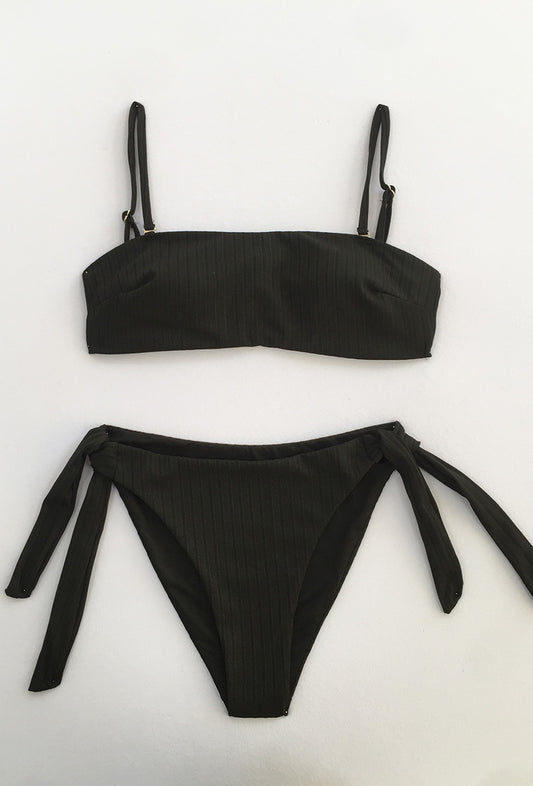 ELLIE Maillot 2 pièces style côtelé