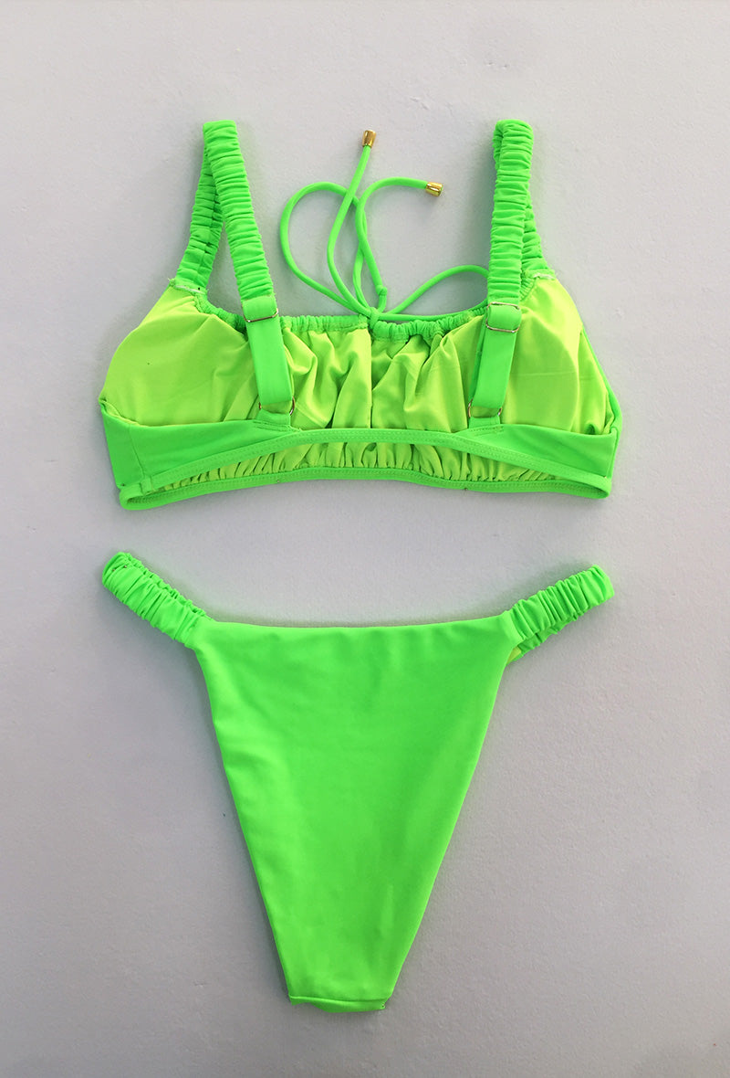 KATE Maillot 2 pièces bandeau avec lacet