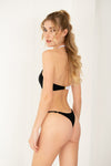 Bikini Bicololore à Découpes et Coupe Échancrée