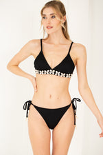 Bikini triangle à ornements coquillages