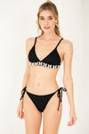 Bikini triangle à ornements coquillages