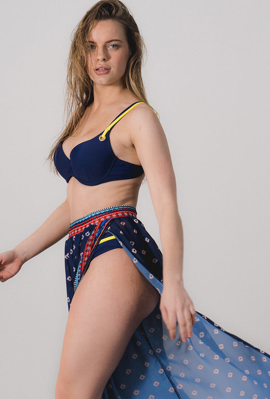 Pantalon à motifs