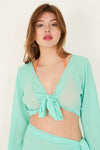 Top de plage transparent style cache coeur