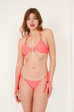 Bikini triangle à anneaux et bijoux