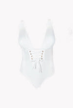 French chic - Stylist Maillot 1 Pièce décolleté plongeant à lacets