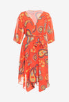 AULALA X MOON - TOURNESOL Kimono fluide à motifs