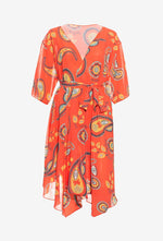 AULALA X MOON - TOURNESOL Kimono fluide à motifs