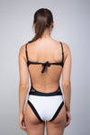 Maillot 1 pièce Black and White - Body Waves - Aulala Paris