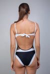 Maillot 1 pièce Black and White - Body Waves - Aulala Paris