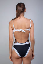 Maillot 1 pièce Black and White - Body Waves - Aulala Paris