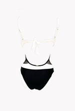 Maillot 1 pièce Black and White - Body Waves - Aulala Paris